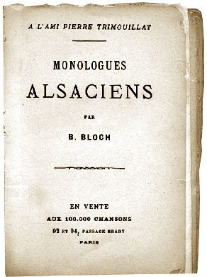 Monologues alsaciens